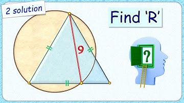 Equilateral triangle and circle. Find radius. #maths #geometry #olympiad  #cat #sat #ssc #cgl 271