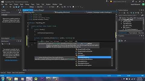 How to create a message box in Windows Form Application in C# (Quick Video)