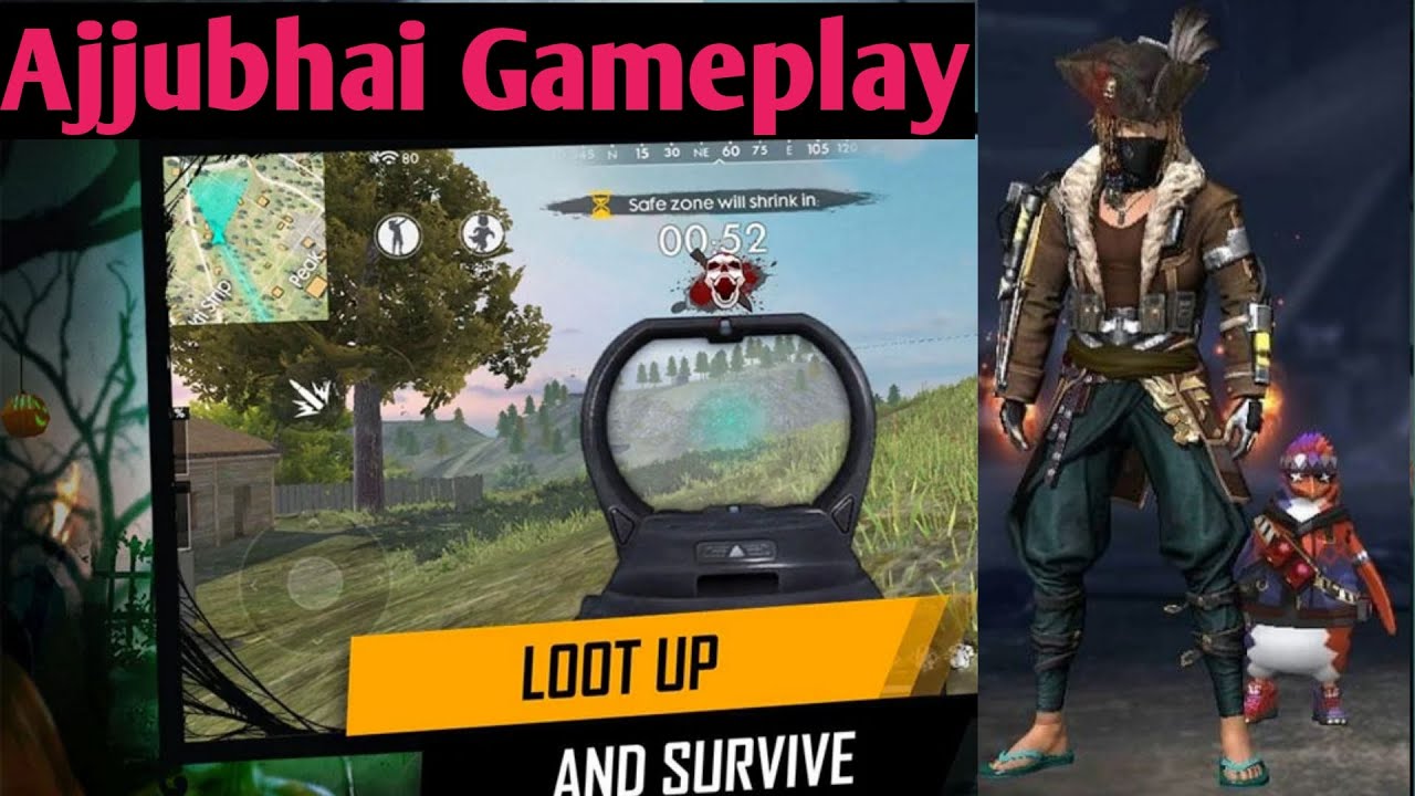 Playing like Ajjubhai op headshot Gameplay|Airaggi Gaming| Free Fire ...
