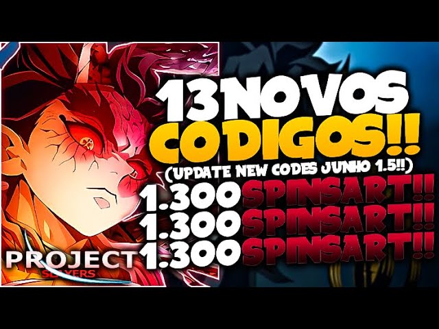 CORRE!! 13 NOVOS *EXCLUSIVOS* CODES SECRETOS no PROJECT SLAYER!(Atualização  Junho 1.5) - Roblox 