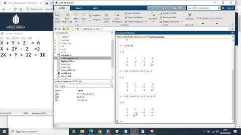 Menyelesaikan Persamaan Linier Dengan Metode Gauss-Jordan Menggunakan Matlab