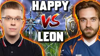 Can Leon do the IMPOSSIBLE? Happy vs Leon CAST - WC3 - Grubby