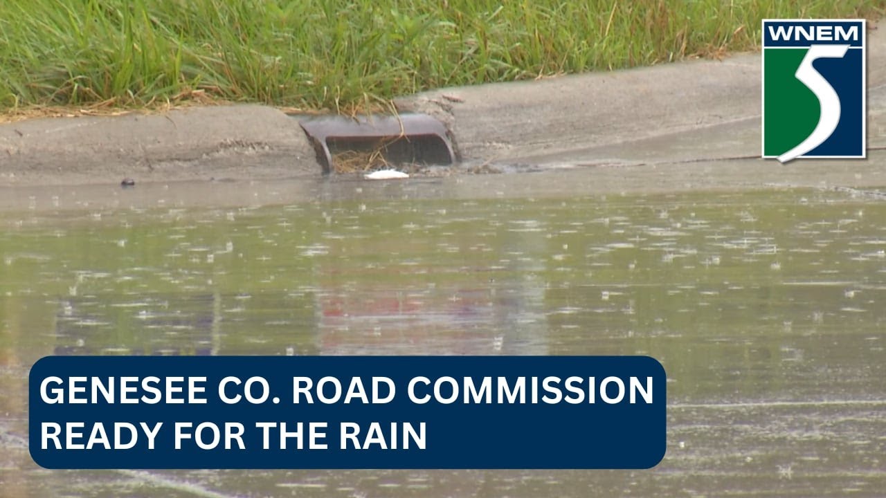Genesee Co. Road Commission ready for the rain YouTube