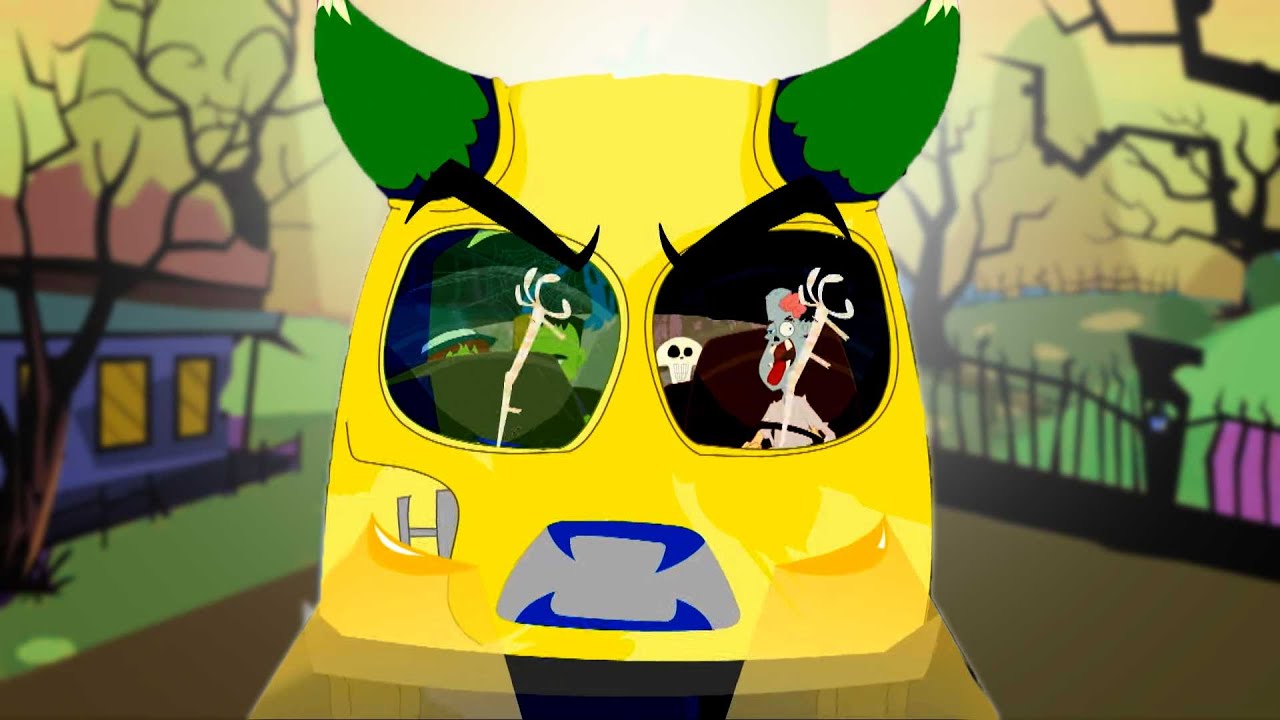 Canção De Passeio De Monstro, ônibus Assustador + Rimas De Halloween Para Crianças