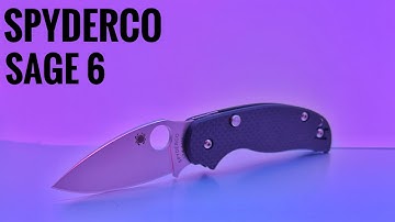 Spyderco Sage 6 Button Actuated Compression Lock Unboxing and 1st Impressions