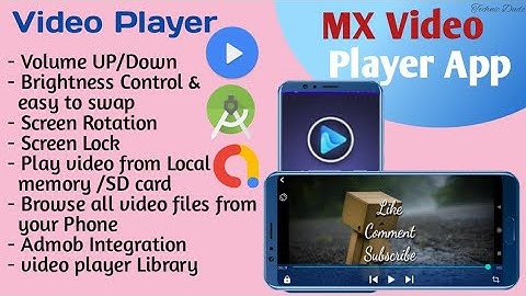 How to Create MX Video Player App in Android studio