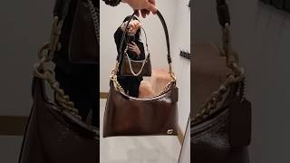 COACH JULIET SHOULDER BAG 25 IN MAPLE  WITH 3 STRAP OPTIONS, SO VERSATILE 😍🤎 #coachbag #shorts