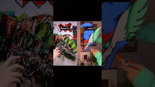 Cigarette Duet With potato dragonz paperart papercrafts paperdragon shorts drawing art