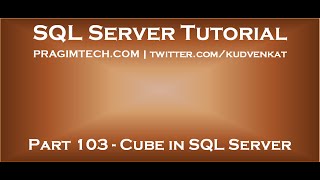 Cube in SQL Server