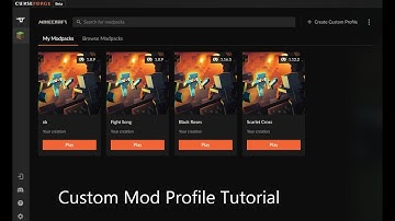 Minecraft Create Custom Mod Profile Using Curseforge (Hypixel Skyblock)