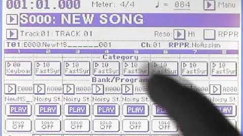 Korg Triton Video Tutorial - Sampling 14: Time Slicing Samples and Using in a Sequence