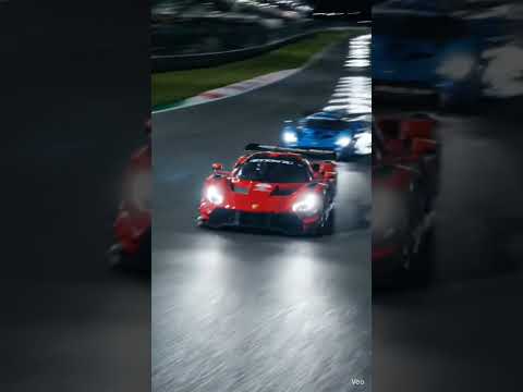 Cara racing at night