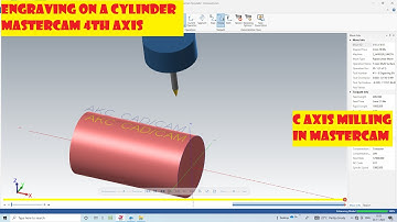 HOW TO ENGRAVE TEXT ON CYLINDERICAL SURFACE|| 4 AXIS PROJECT CURVE || MULTI AXIS MACHINING MASTERCAM