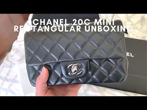 Chanel Rectangular Mini Unboxing, Chanel Chevron mini flap unboxing
