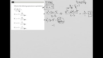 Which of the following expressions is equivalent to x^2 - 2x - 5 / x - 3 ?
