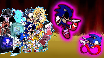 FNF Sonic VS Sonic.EXE - Confronting Yourself But Different Characters Sing It 🎵 (Everyone Sings)