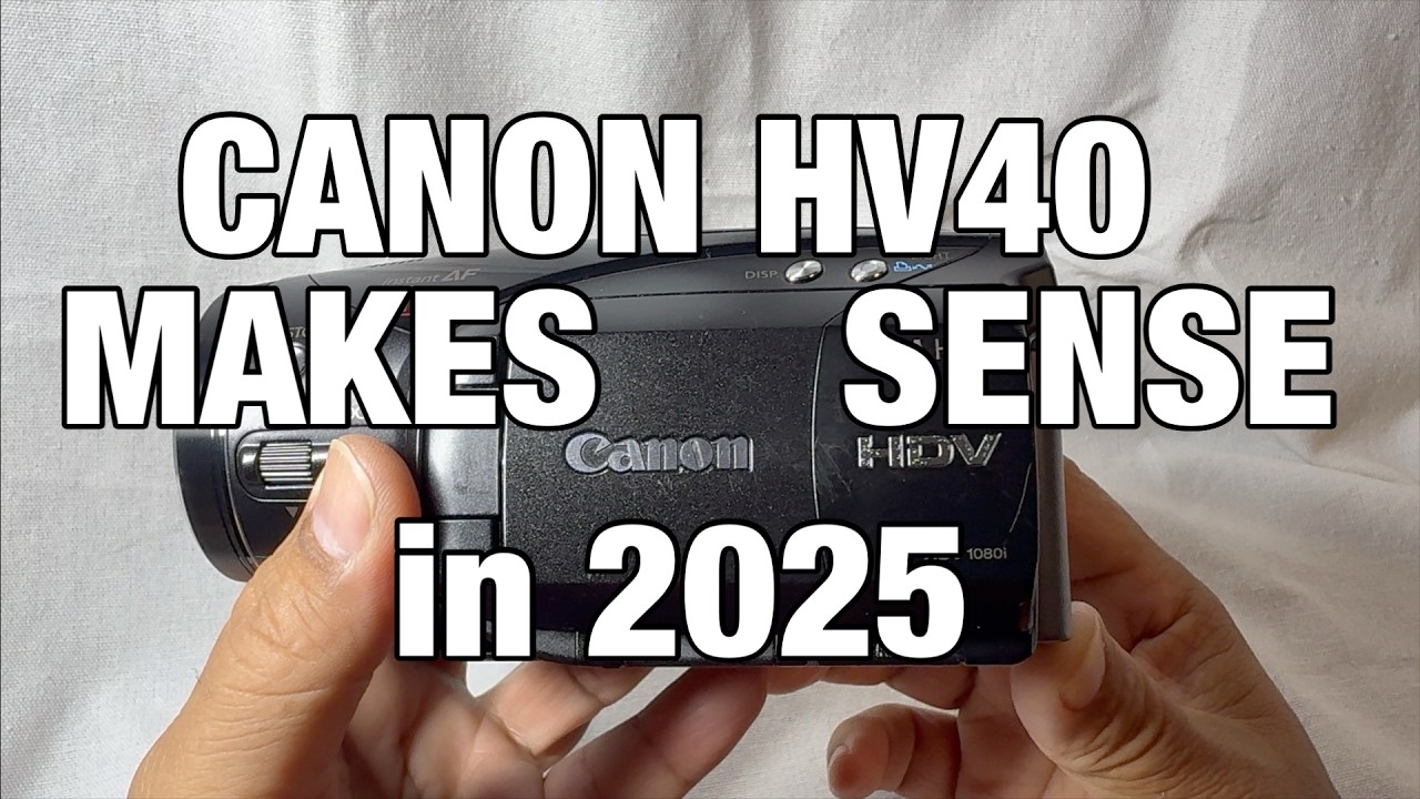 Canon HV40 имеет смысл использовать в 2025 году для оцифровки MiniDV