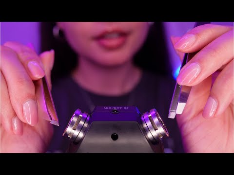 ASMR Plucking, Finger Flutters, and Tweezer Sounds For Endless *Tingles* (No Talking)