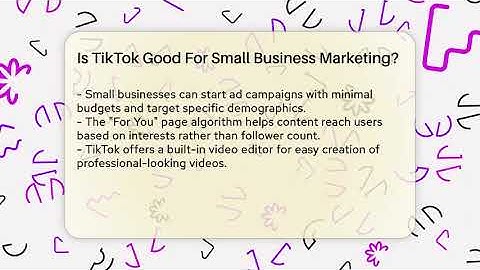 Is TikTok Good For Small Business Marketing? - Everyday-Networking