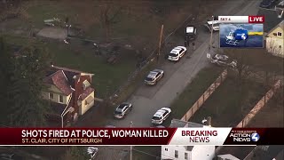Female suspect dead after firing shots at police