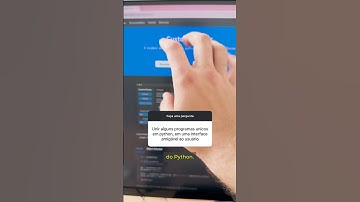 Criar interface bonita para programas Python | #shorts