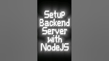 Create Your Own Backend Server with Node.js  🖥️  ☕ #shorts #howto #nodejs #nodejstutorial #devops