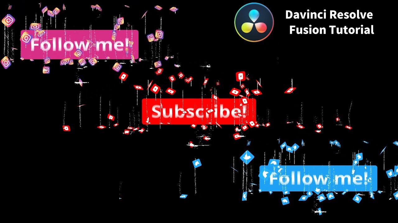 Davinci Resolve Fusion チュートリアル フリーでダウンロードして使える Fusion テンプレート Snstextandicons Nsfarm