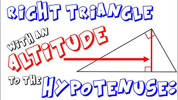 Altitude to the Hypotenuse of a right triangle (Mean Proportional)