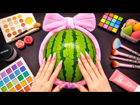 ASMR Makeup on Watermelon🍉 (No Talking) #35