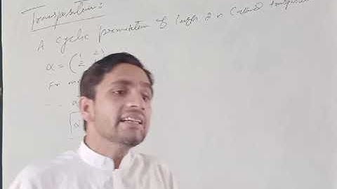 The inverse of a transposition.