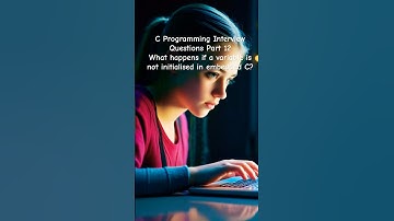 C Programming Interview Questions Part 12: What happens if a variable is not initialised ?
