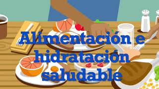 Healthy eating and hydration (the healthy eating plate and the healthy drinking jug)