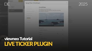 Live Ticker in viewneo erstellen | Digital Signage Tutorial screenshot 3
