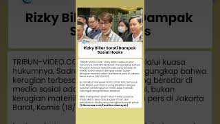 Rizky Billar Ungkap Dampak Terbesar Hoaks, Seret Nama Asila Maisa hingga Tempuh Jalur Hukum
