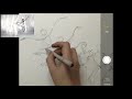 Drawing slow motion ballet jump