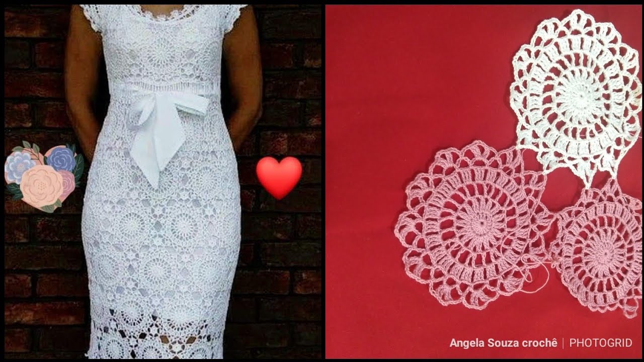 square de croche para vestido
