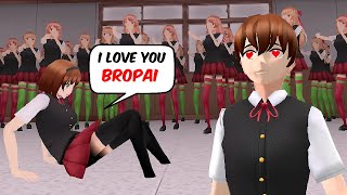 A YANDERE SIMULATOR FAN GAME BUT SENPAI IS MY BROTHER?! | Sara's School life (Yan Sim fan game) screenshot 4