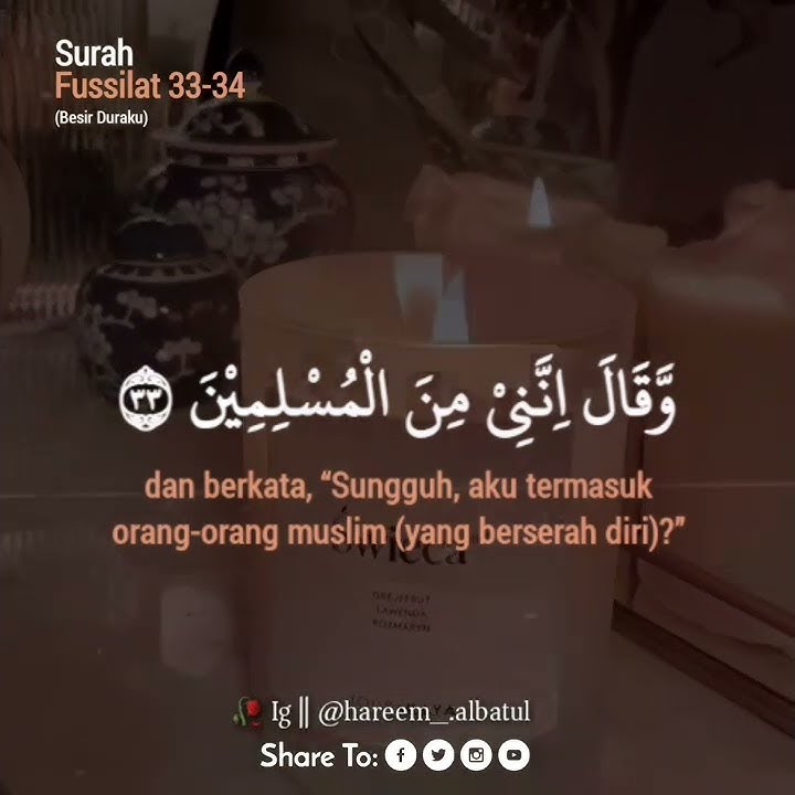 Surah Fussilat ayat 33-34