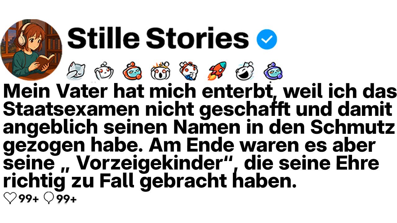 [KOMPLETT] Mein Vater enterbte mich, weil ich das Staatsexamen nicht bestand.