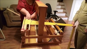 Winding the warp - Dressing the loom pt 2
