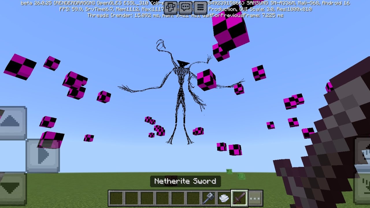 Finally, I replicated the broken script menu.