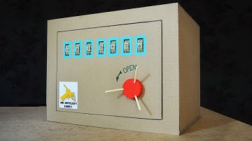 How to Make Safe with Combination Lock from Cardboard /  mr. hotglue