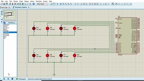 Led blink: keil_5 and Proteus project, Embedded Systems practical