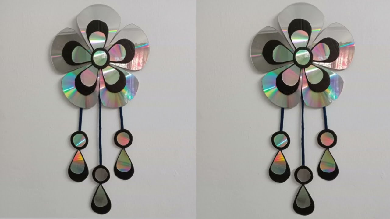 Beautiful home decoration ideas by old cd | diy wall hanging craft ...
