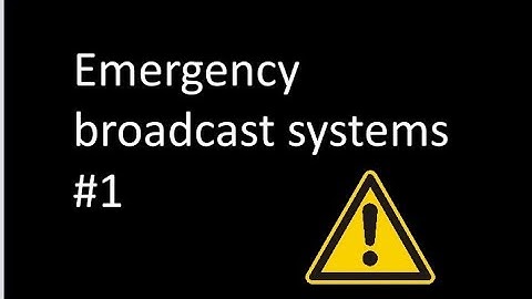 emergency broadcast in progress this is not a test