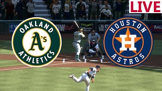 🔴LIVE 🔴Oakland Athletics VS Houston Astros/May 14 /MLB LIVE/ Major league baseball/ Mlb the show 24