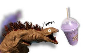 Kamata-Kun Tries the Grimace Shake - Kaiju Universe (meme)