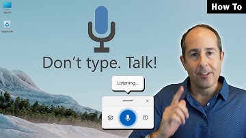 ⌨ Windows can TYPE for you!  Use the Voice Typing feature  :)