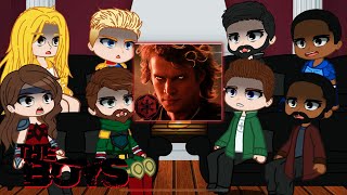 The Boys react to Darth Vader ( Anakin Skywalker) || Star Wars || Gacha react 🇧🇷🇺🇸