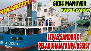 skill manuver !! skil kapal cargo lepas sandar tanpa assist di pelabuhan conch manokwari